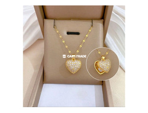 Gold Heart Necklace with Hidden Pearl – A Symbol of Love - 3