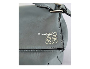 Pre-Owned LOEWE Puzzle Bag – Medium Size in Light Greyish-Blue - 7