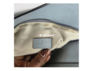 Pre-Owned LOEWE Puzzle Bag – Medium Size in Light Greyish-Blue - 9