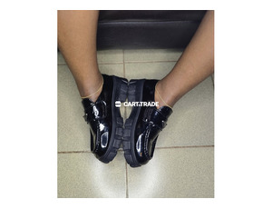 Pre-Owned Prada Monolith Patent Loafer Shoes - 2