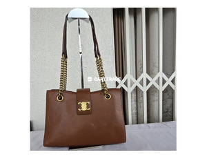 Pre-Owned BELLE Brown Leather Handbag - 2
