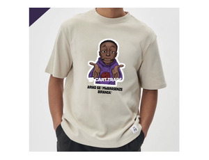 ARIKO SE!! MWARASENZE BIRANGA?" Graphic T-Shirt – Beige Edition