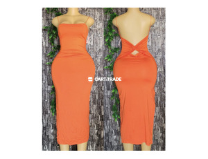 Orange Crisscross-Back Dress (Sizes M/L)