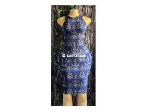 Patterned Blue Dress
