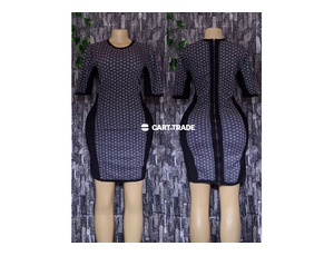 Sleek Geometric Patterned Dress