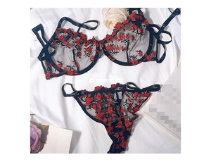Floral design lingerie sets