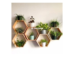 DEEP HEXAGON SHELVES, HONEYCOMB GEOMETRIC SHELVES