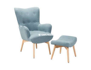 ARMS CHAIR WITH POUF