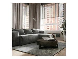 EUROPEAN STYLE LIVING ROOM FURNITURE MODERN FABRIC VELVET L