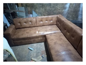 Living room L shaped sofa