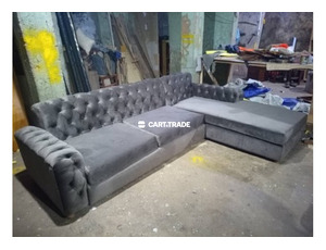 MODERN L-SHAPED TUFTED LIVING ROOM