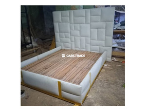 A MODERN PATTERNED BED SET