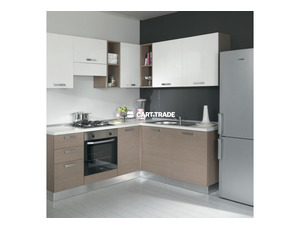 MODERN L SHAPED KITCHEN CHOCOLATE