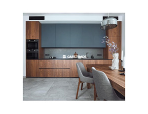 MODERN STRAIGHT SHAPED KITCHEN DARK