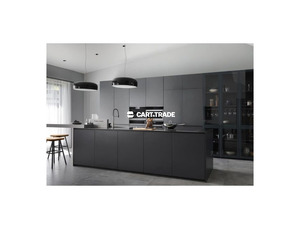 MODERN STRAIGHT SHAPED KITCHEN DARK