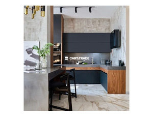 MODERN U SHAPED KITCHEN BLACK