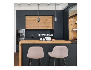 MODERN U SHAPED KITCHEN BLACK
