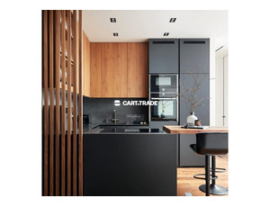 MODERN U SHAPED KITCHEN BLACK MATT