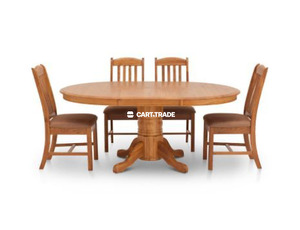WOOD DINNING TABLE SET