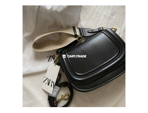 ZARA Black Leather Handbag
