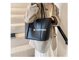 Black Leather Tote Bag