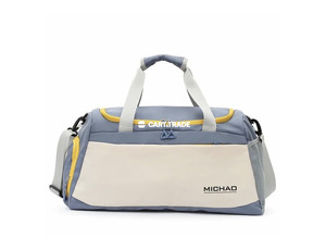 MICHAO Gray Travel & Gym Duffle Bag