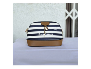 Pre-Owned Aldo Navy & White Stripe Crossbody Bag - 2