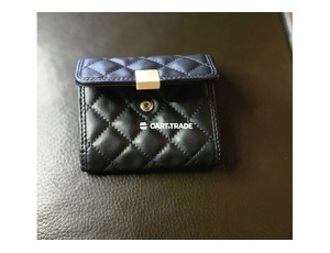 Black Leather Card Holder Wallet