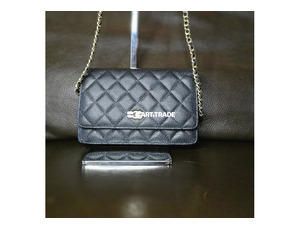 Pre-Owned Chanel Black Caviar Leather Wallet on Chain - 2