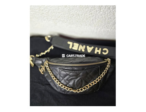 Pre-Owned Chanel Black Quilted Leather Fanny Pack - 2