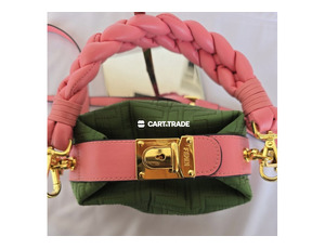 Green & Pink Textured Small Bag - 3