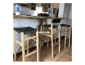 Eucaluptus and Leather Chair