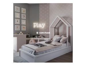 GABLE HEADBOARD SHAPE KID BED