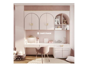 Private kids work space cabinet