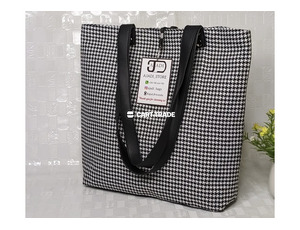 Houndstooth Tote Bag for Everyday Chic