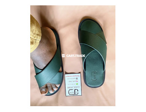Green Crisscross Sandals