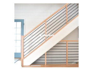 MODERN METAL + WOOD STAIRCASE