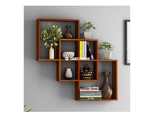 WALL SHELF (HONEY FINISH) DESIGN