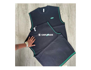Kunke Black Sleeveless Shirts