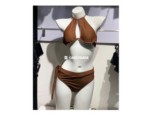 Elegant Brown Halter Bikini