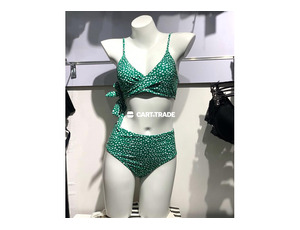 Retro Green Polka Dot Bikini