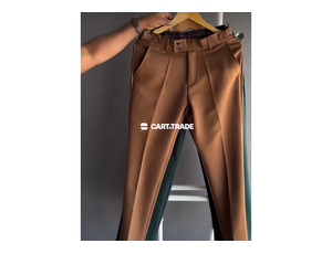Brown Pleated Trousers