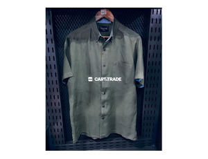 Visitor Olive Green Button-Up Shirt