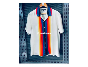 BONAVALEN Striped Button-Up Shirt