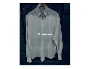 White Long-Sleeve Button-Up Shirt