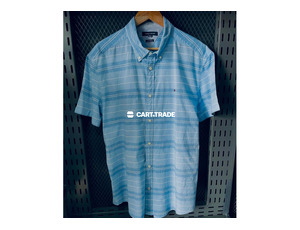 Tommy Hilfiger Striped Short-Sleeve Button-Up Shirt