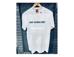 GOD COMES FIRST White T-Shirt