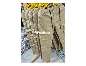 Beige Cargo Pants