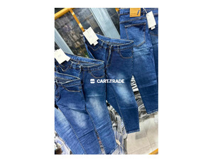 Blue denim jeans