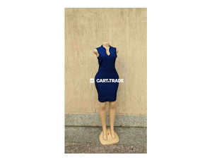 SHORT DARK BLUE DRESS